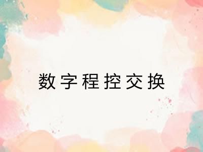 数字程控交换